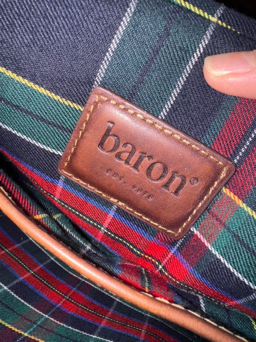 Baron vintage Classic Brown Leather Messenger Bag for Men